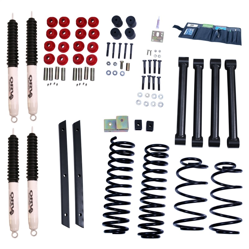 Jeep Wrangler Suspension Lift Kit - Rugged Ridge - 2 in. Lift - Black Powder Coated - `03-`06